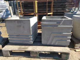Цветочница бетонная "Стиль 1" 500х500х500мм