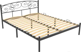 Двуспальная кровать Князев Мебель Лилия черный