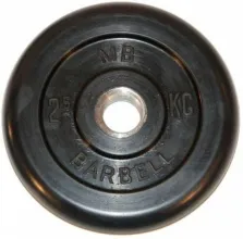 Диск обрезиненный BARBELL MB (металлическая втулка) 2,5 кг / диаметр 26 мм
