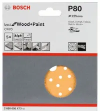 Набор шлифкругов Bosch C470 Best for Wood and Paint 2608608X73 (5 шт)