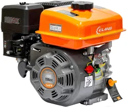 Двигатель бензиновый Eland GX200D-19 оранжевыйчерный