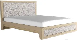 Двуспальная кровать SV-мебель Калипсо 18М бежевый, дерево светлое (туя светлая)