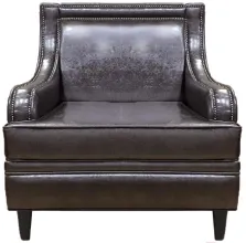 Кресло Бриоли Луи L13 коричневый