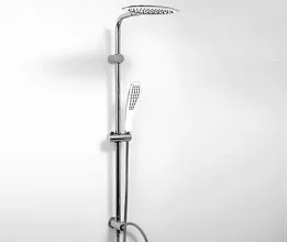 Душевой комплект Wasserkraft A045 (душевая насадка Ливневый дождь 246x190 мм, стойка для душа, лейка 1-функц., шланг)
