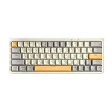 Беспроводная клавиатура Cyberlynx ZA63 Pro Beige Gray Yellow (TNT Yellow)
