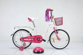 Детский велосипед DELTA Butterfly 20" шлем (белый)