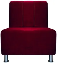 Кресло Бриоли Руди полоса В48 вишневый