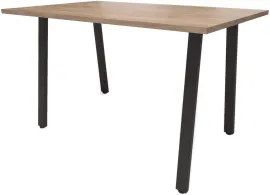 Обеденный стол Millwood Леон Л18 100x70x75 дуб табачный Craft/металл черный