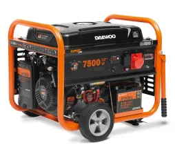 Генератор бензиновый DAEWOO GDA 8500E-3 черный, оранжевый