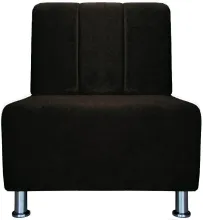 Кресло Бриоли Руди полоса В74 коричневый