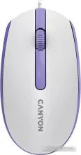 Мышь Canyon M-10 (белый/сиреневый)