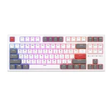 Проводная клавиатура Royal Kludge RK-R87 RGB (белый, RK Red)