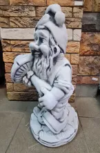 Скульптура "Гном с грибом"
