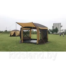 Шестиугольный 5-ти местный шатер Mircamping ( 2 ВХОДА)