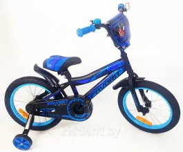 Детский велосипед Favorit Biker 16"" сине-черный