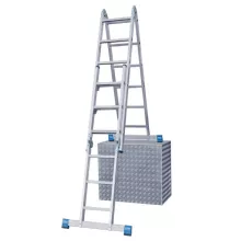Комбинированная шарнирная лестница KRAUSE Stabilo 2x32x6 ступеней (133922)