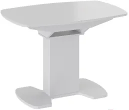 Обеденный стол ТриЯ Портофино СМ(ТД)-105.01.11(1) белый глянец/стекло белое