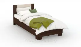 Кровать Аврора 120200 с основанием венге/дуб молочный