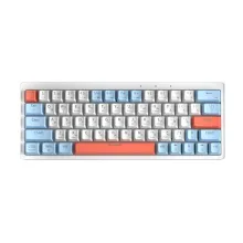 Беспроводная клавиатура Cyberlynx ZA63 Pro White Blue Orange (TNT Yellow)