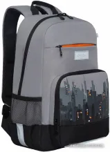 Школьный рюкзак Grizzly RB-255-1/1 (серый/черный)