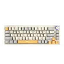 Проводная клавиатура Cyberlynx ZA68 Beige Gray Yellow (TNT Yellow)