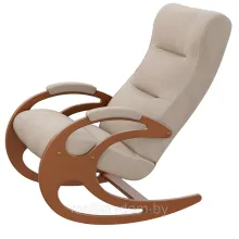 Кресло-качалка Риверо Орех Антик/ткань микровелюр Ultra Sand
