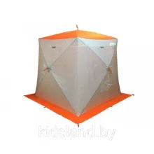 Зимняя палатка Пингвин Mr. Fisher 170 SТ (2-сл) с юбкой 170170 (бело-оранжевый) чехол