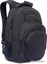Школьный рюкзак Grizzly RQ-003-31 (черный/салатовый)