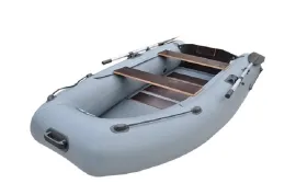 Надувная моторная лодка Stella SM290 (реечная слань, серый)