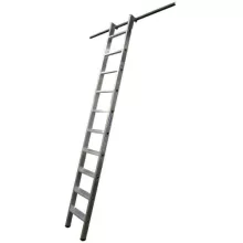 Стеллажная лестница KRAUSE Stabilo с 1 парой навесных крюков (125149)