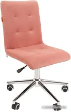 Кресло CHAIRMAN 030 Chrome (велюр, розовый)