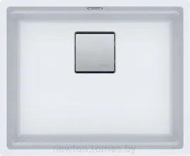 Мойка Franke KNG 110-52 белый выпуск 3,5 с декоративной накладкой из нержавеющей стали, скрытый перелив