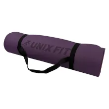Коврик для йоги и фитнеса UNIX Fit (180 х 61 х 0,8 см, двусторонний, двуцветный, фиолетовый)