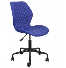 Кресло поворотное AksHome DELFIN ECO/ткань, синий