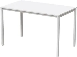 Стол обеденный Millwood Сеул Л 130x80 белый/металл белый