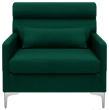 Кресло Бриоли Отто L15 зеленый