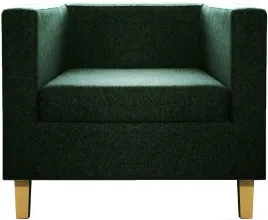 Кресло Бриоли Билли J8 темно-зеленый светлые опоры