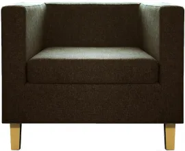 Кресло Бриоли Билли Д J5 коричневый светлые опоры