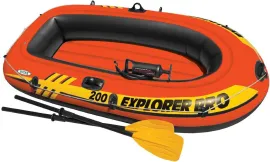 Надувная лодка Intex Explorer Pro 200весланасос, 6 оранжевый