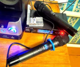 Микрофон ручной беспроводной динамический радио стерео ETJ
