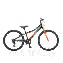 Велосипед Booster Turbo 240 24" (черно-оранжевый)