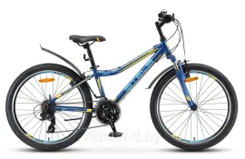 Велосипед Stels Navigator 410 V 24"" (черный/синий)