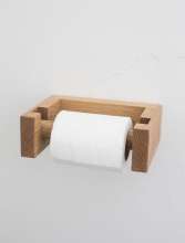 Держатель для туалетной бумаги из дерева дуба.