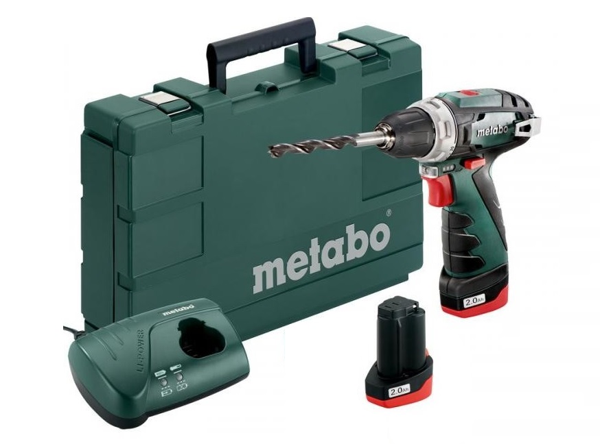 Дрель-шуруповерт Metabo PowerMaxx BS Basic, 2 АКБ и кейс
