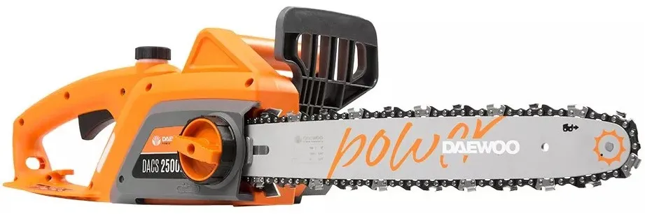 10. Daewoo Power DACS 2500E — цепная сетевая пила с шиной 40 см