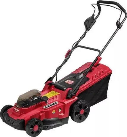 10. Wortex CLM 3836 — доступная аккумуляторная косилка