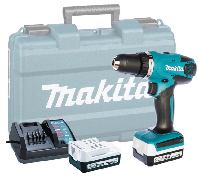 Дрель-шуруповерт Makita DF347DWE, 2 АКБ и кейс