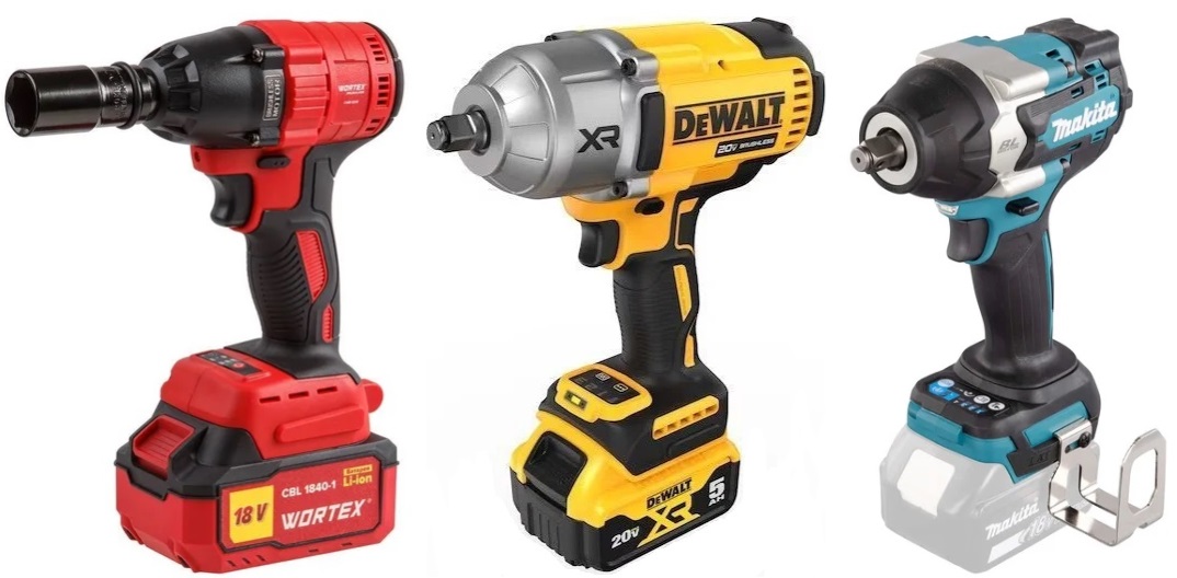 Топ 3 лучших аккумуляторных гайковерта