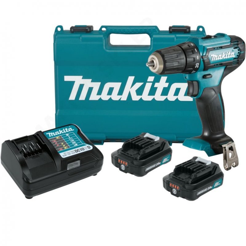 Дрель-шуруповерт Makita DF333DWAE, 2 АКБ и кейс