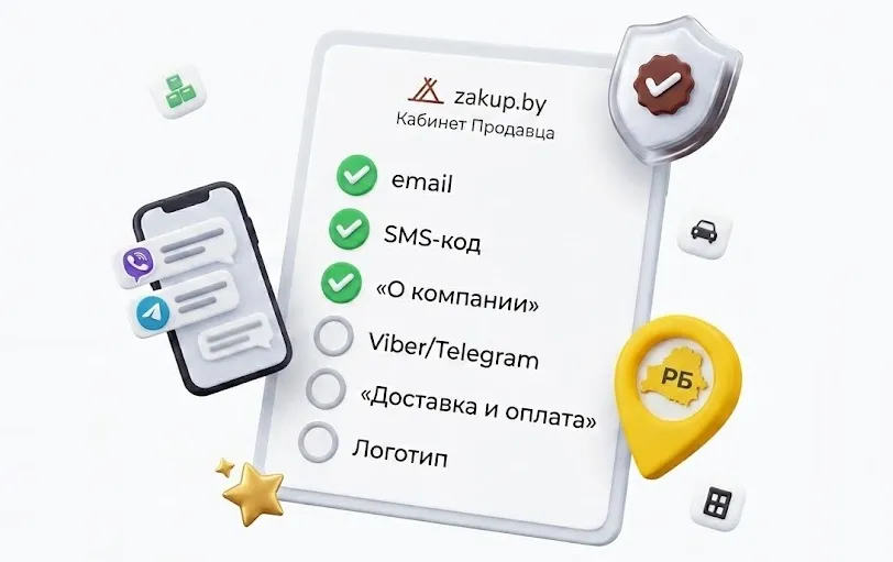 Чек-лист «Профиль эффективного продавца на zakup.by»